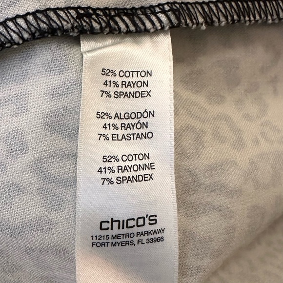 Chico’s Leopard Print Button-Up Jacket – Chico Size 0 - Picture 8 of 8